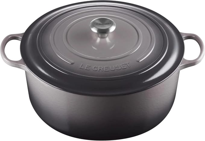 Le Creuset Braadpan Signature rond Flint 34cm 12l