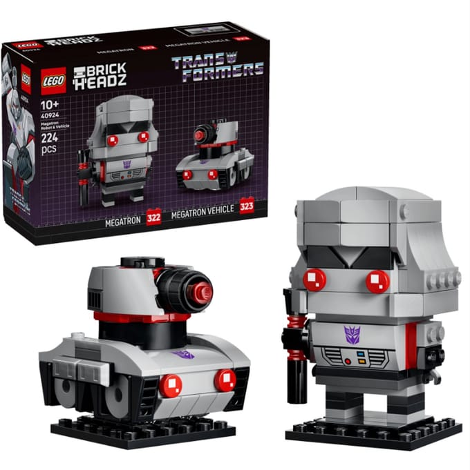 LEGO Transformers Brickheadz 40924- Megatron robot en voertuig