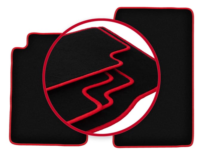 CARLUX-RED automatten voor: Mercedes SLK R170 cabriolet (1996-2004)