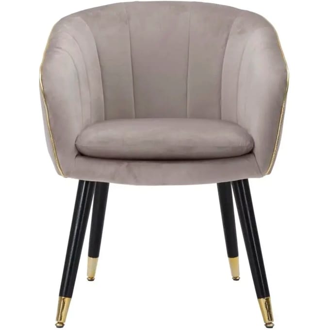 Fauteuil Parmchair Paris Grigia/gold 62×58×78 cm