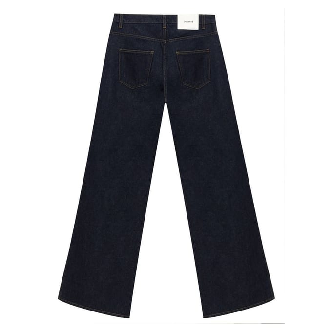 Coperni Blauwe Katoenen Hoog-waisted Jeans
