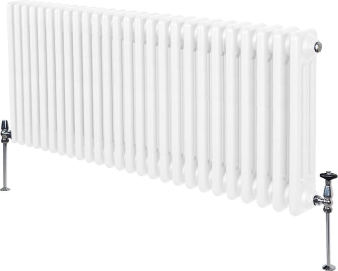 Traditionele 3 kolom radiator - wit - 600x1192mm - 6255 btu