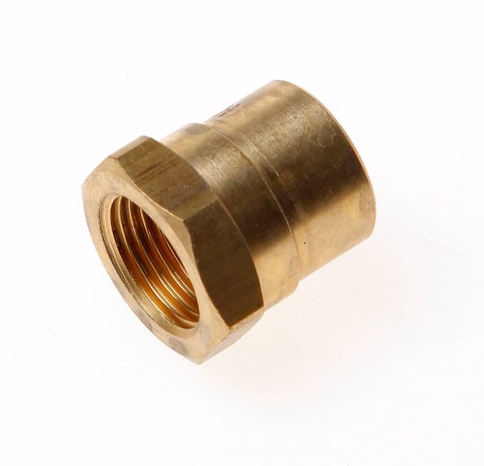 Bonfix Messing soldeerfitting Schroefbus 3/8 x 15 - binnendraad x capillair - 82210
