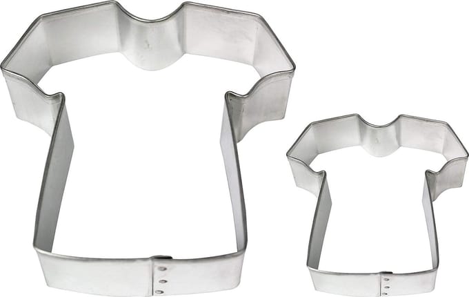 RVS T-Shirt Vorm Koekjesvormpjes Set van 2