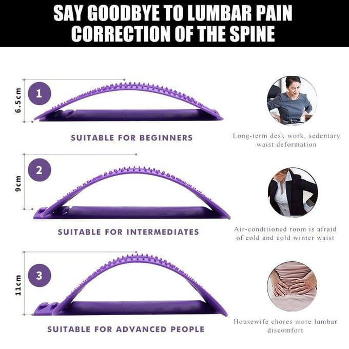 1pc Rug Lenden Correctie Apparaat Lenden Massager Ondersteuning Ontspanning Wervelkolom Uitbreiding Yoga Mat