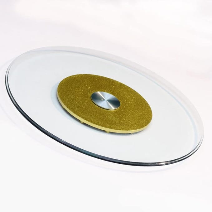 Draaitafel Glas - Draaibaar Dienblad - Tafel Serveren - Gehard Glas - 80cm - Goud