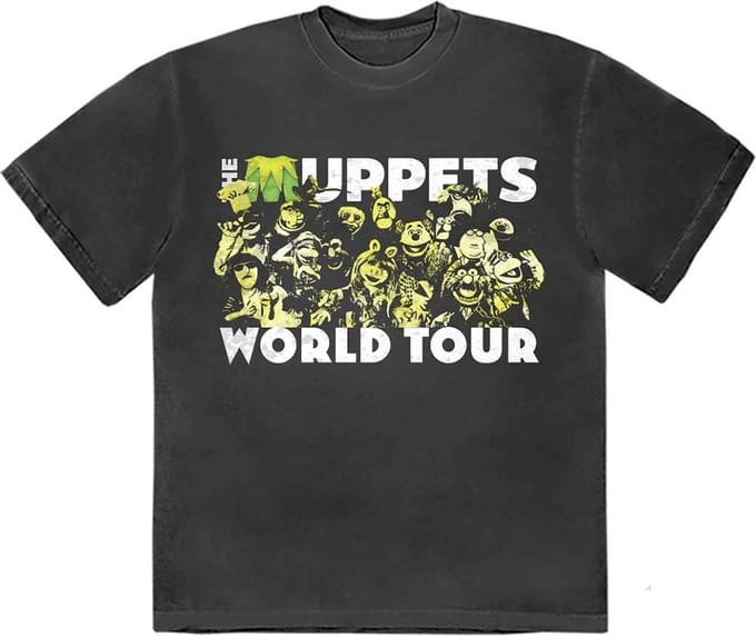 The Muppets - World Tour Heren T-shirt - S - Zwart