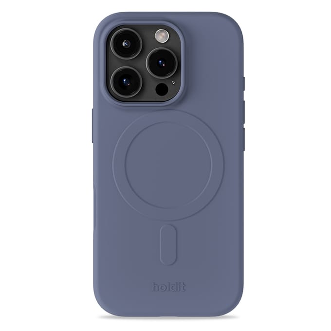 Holdit Soft geschikt voor MagSafe Case geschikt voor iPhone 16 Pro - Pacific Blue