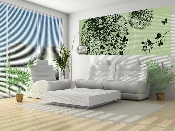 Flowers Floral Abstract Photo Wallcovering