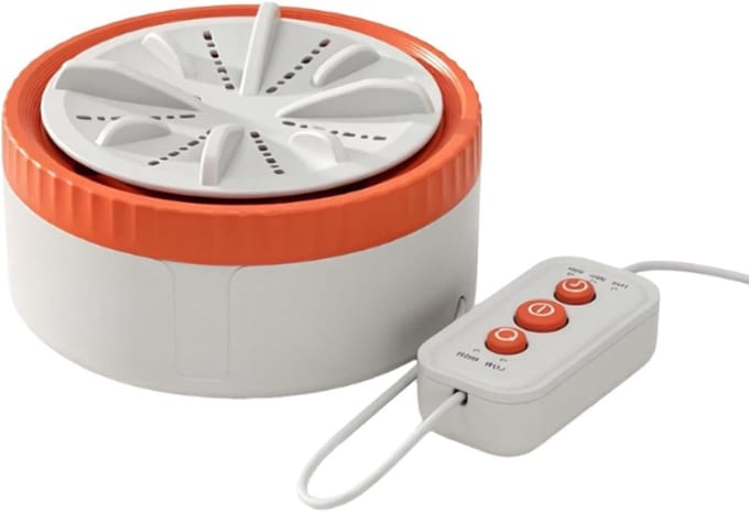 Mini Wasmachine - Kleine Wasmachine - Dagelijkse Was - Ruimtebesparend Ontwerp - Compact Formaat - Oranje
