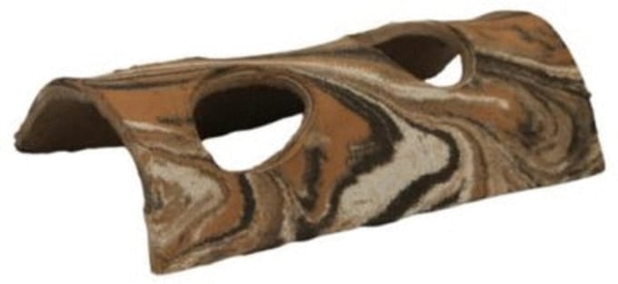 Ceramicnature Half-Log Mixcolour - Aquarium - Ornament - 18x10x6 cm M