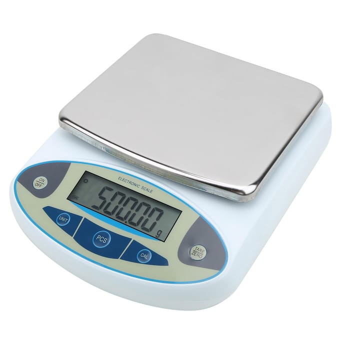 5000g 0.01g Balance Numérique Balance de Laboratoire Balance Électronique de Pesage Balances pour Bijoux white