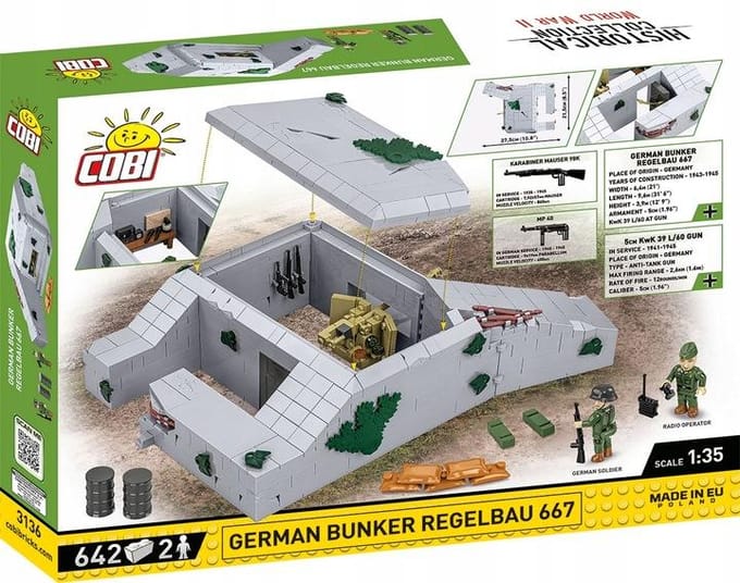 COBI 3136 German Bunker Regelbau 667