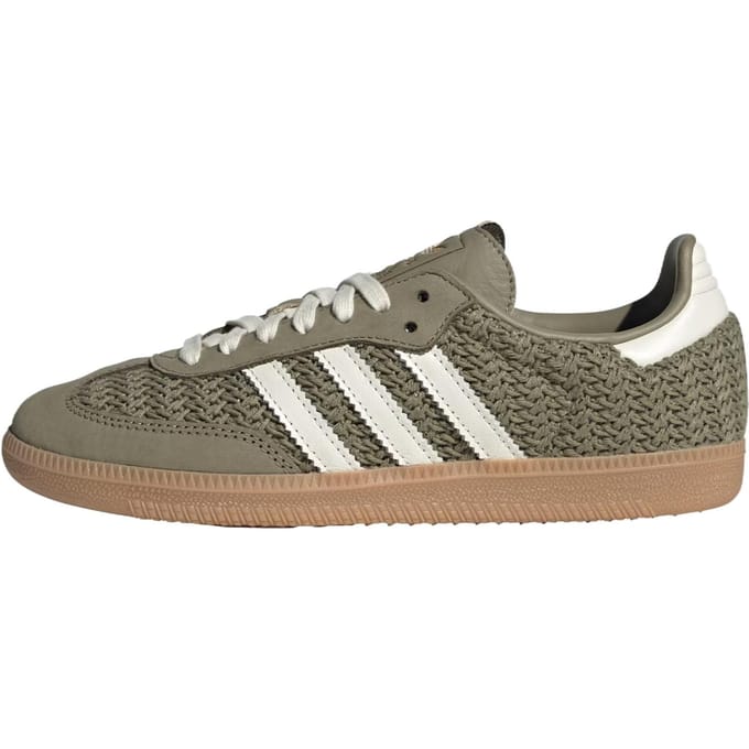 adidas Samba OG Pack Tricot - Vert Orbite Baskets Femme Crème-Blanc Gomme-3 JR9447 38⅔ gray