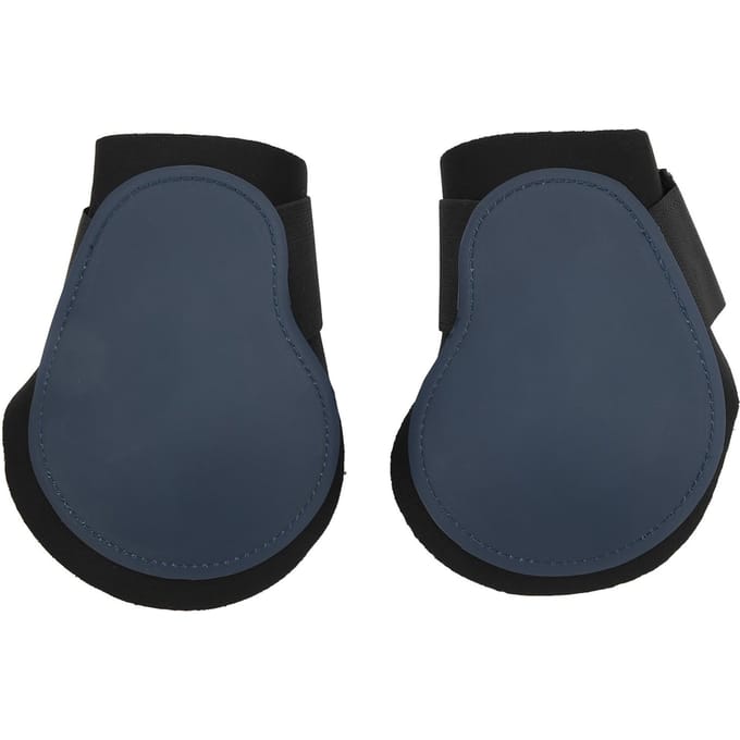 2 pièces Guêtres de Cheval PU   Élastiques Absorbant les Chocs Protège-Jambe de Cheval pour Compétition de Saut black