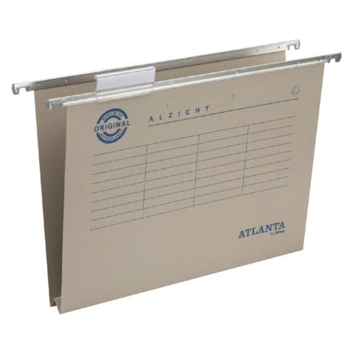 Hangmap djois alzicht folio frontaal recycled U-bodem 30mm grijs