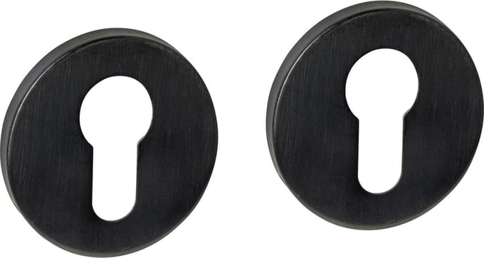 Intersteel Cilinderrozetten verdekt ø52x6mm PVD zwart