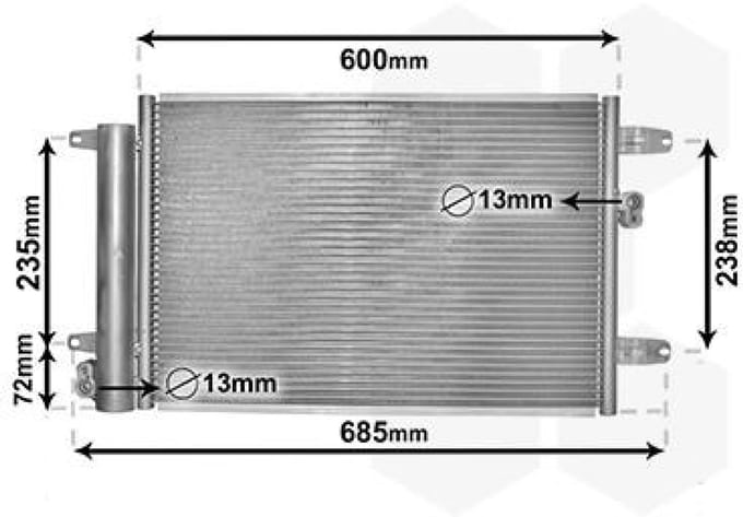 Van Wezel - LUCHTCONDENSATOR VOOR FORD GALAXY 1995-2000 1108838