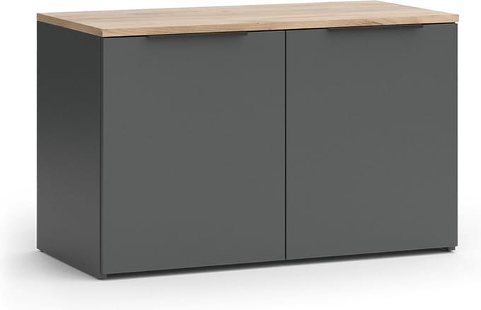Vicco Wido Dressoir – 80 x 50 cm met 2 deuren Antraciet