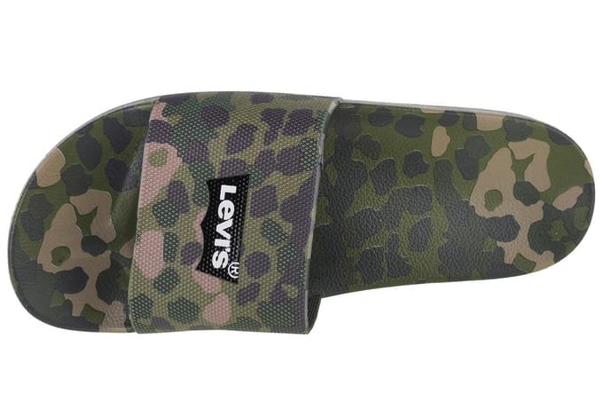 Levi's June Stamp 234217-753-92, Mannen, Groen, Slippers, maat: 42