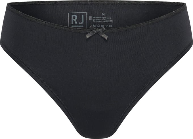 RJ Pure Color Dames String Zwart M