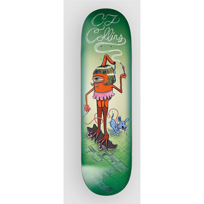 Toy Machine Collins Sect Girl 8.5" Skateboard Deck groen