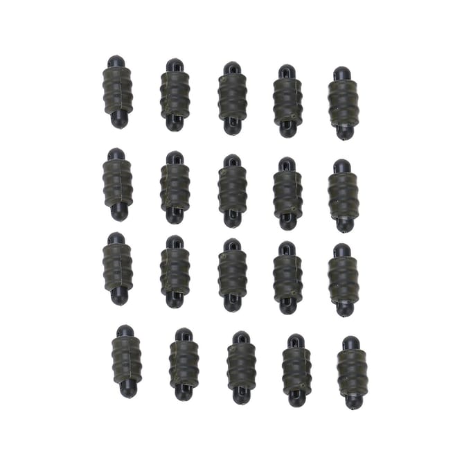 20 stuks Karpengewicht Methode Connectoren Schroefdraad Buitenste Stopkralen Voederaccessoires black