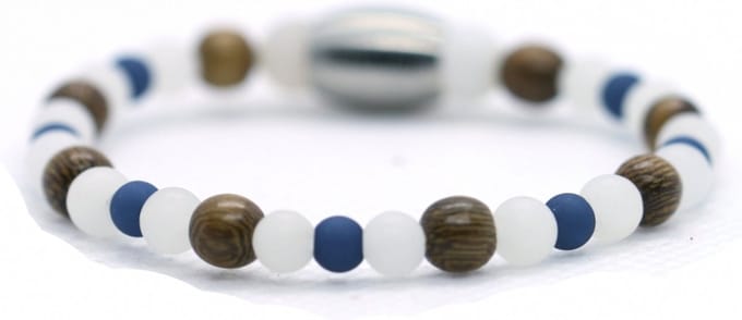 Ibizamen KIDS - Jongens - armband - mix - howliet 4mm