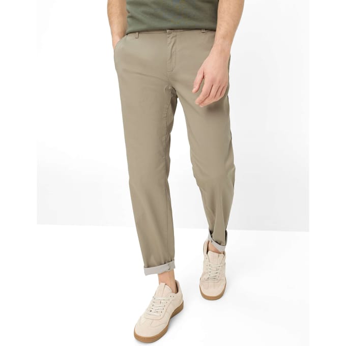 Brax Heren Chino  Style PHIL JUNGLE, groen, maat 40/32
