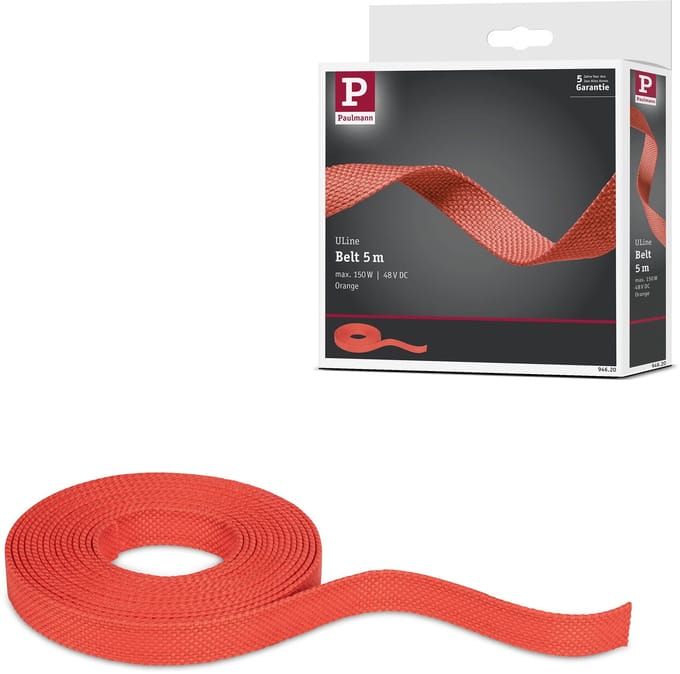 ULine Riem 5m Dacron Textil Koper Oranje