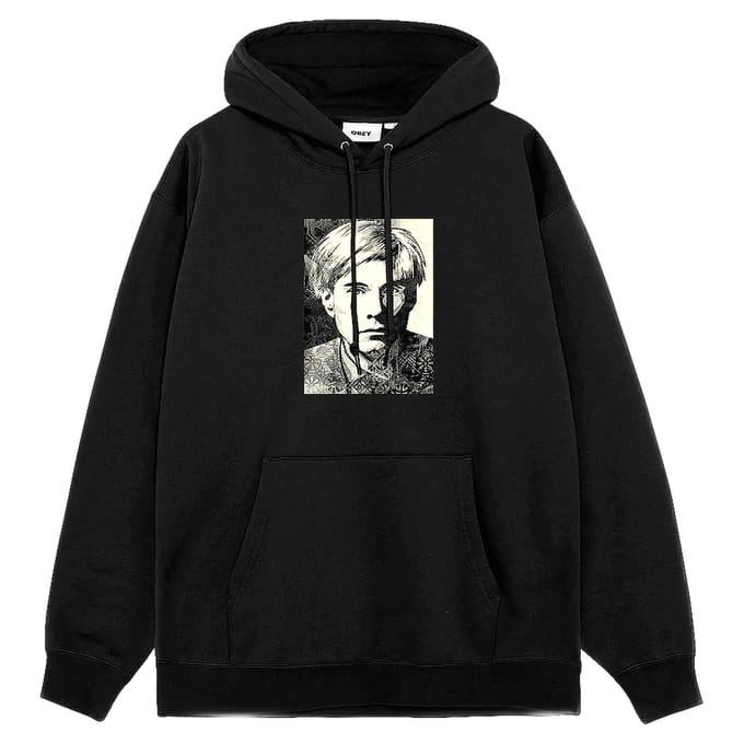 fenol Obey warhol fleece - zwart