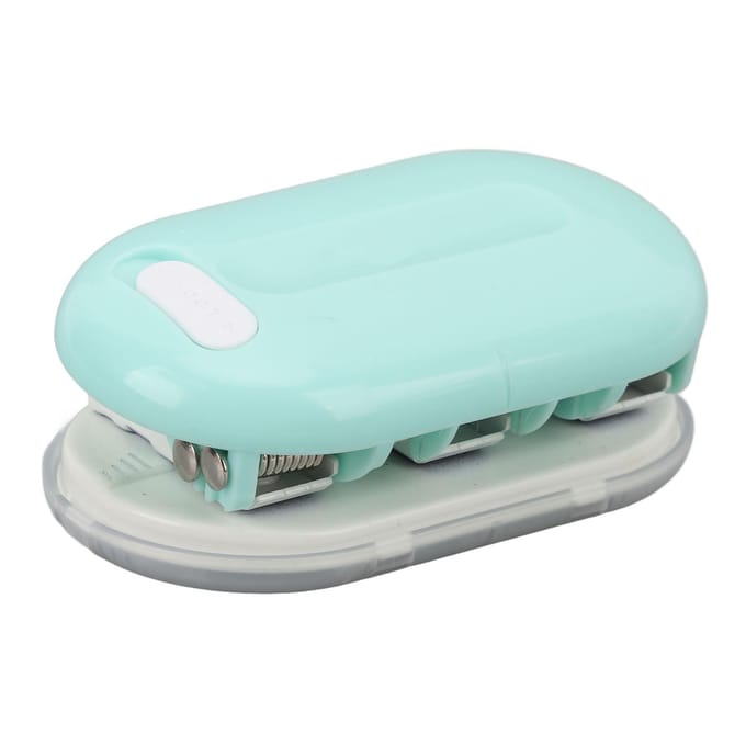 3-gaats perforator DIY Mini Handheld Papierpons Losse Blad Handmatige Ponsmachine voor Thuis Studentenhuisvesting roze