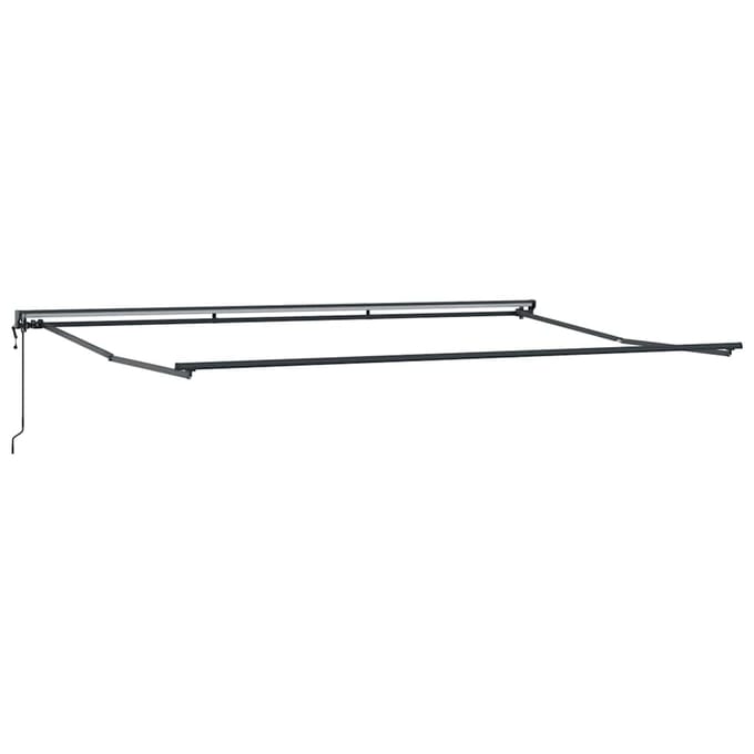 vidaXL - Electric - Awning - Frame - 5 - x - 3 - m - Antraciet - Gepoedercoat - aluminium