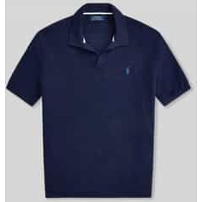 regular fit poloshirt van katoen-linnenmix