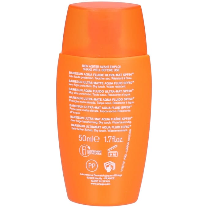 Uriage Bariésun Aqua Fluide Ultramat SPF50+ 50ml