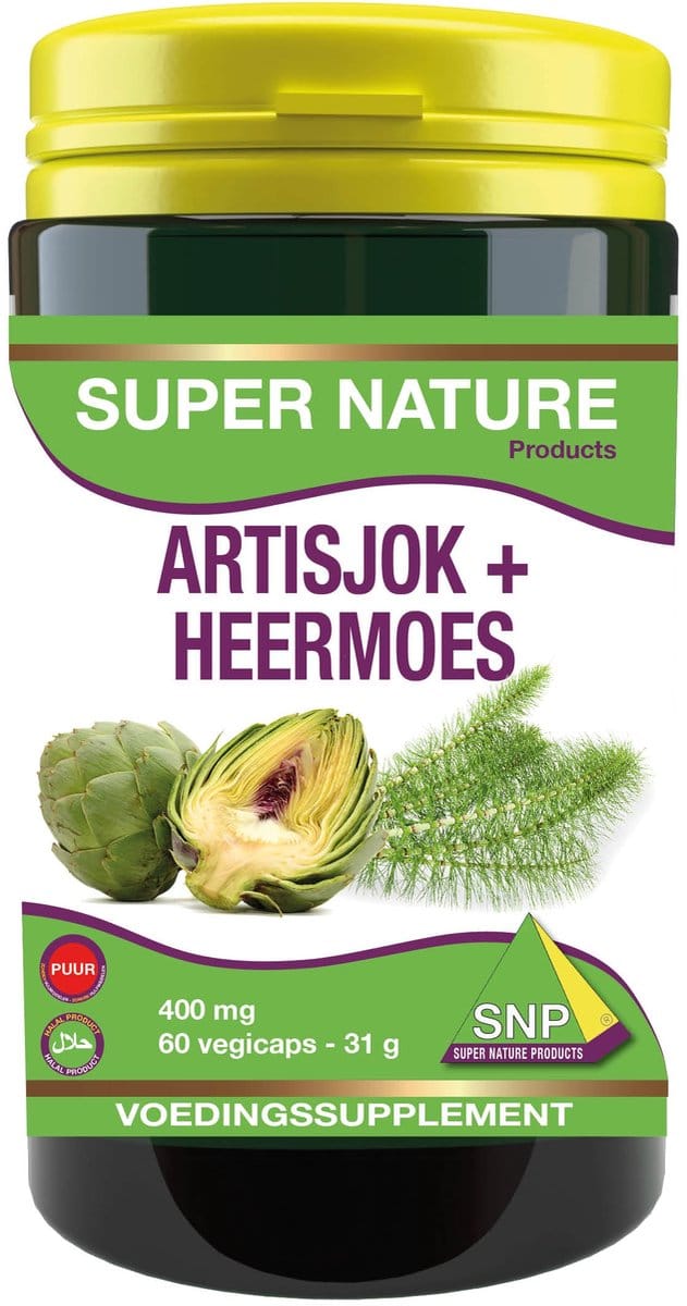 SNP Artisjok en heermoes puur 60 Vegetarische capsules