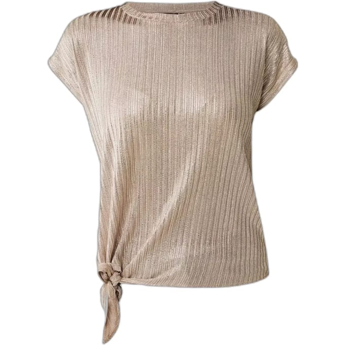 Dames T-shirt van lurex met ribbelstructuur Mexx