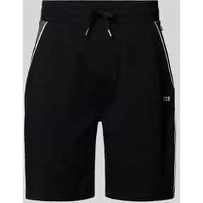 Sweatshorts met labelstitching