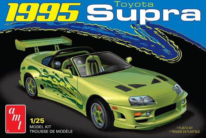 AMT Modelbouwpakket Auto - 1101 1995 Toyota Supra - Amerikaanse Auto Plastic - 1:25 - Modelbouw
