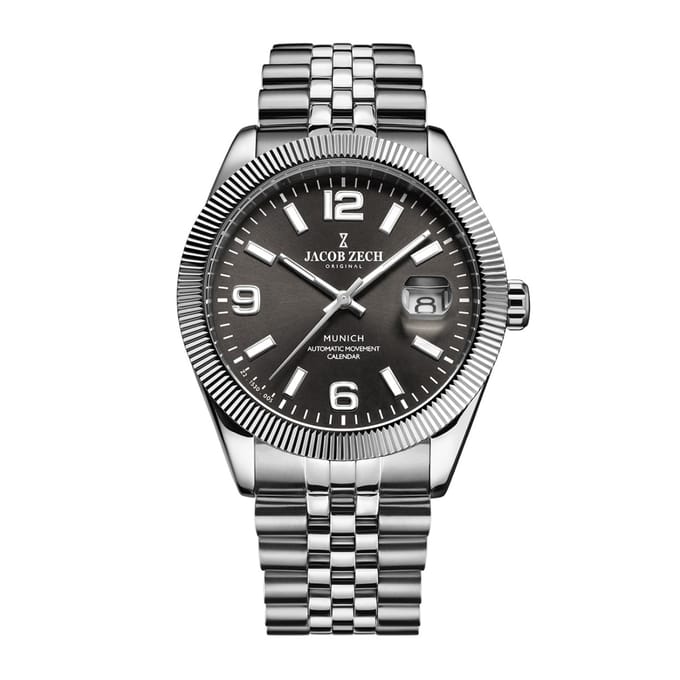 Jacob Zech - Heren Horloge Munich - Zilver