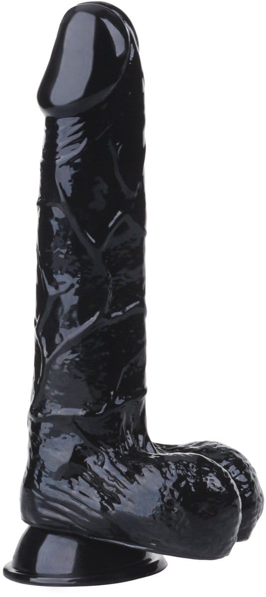 Being Fetish - TPR Dildo 21,5 cm – Zwart