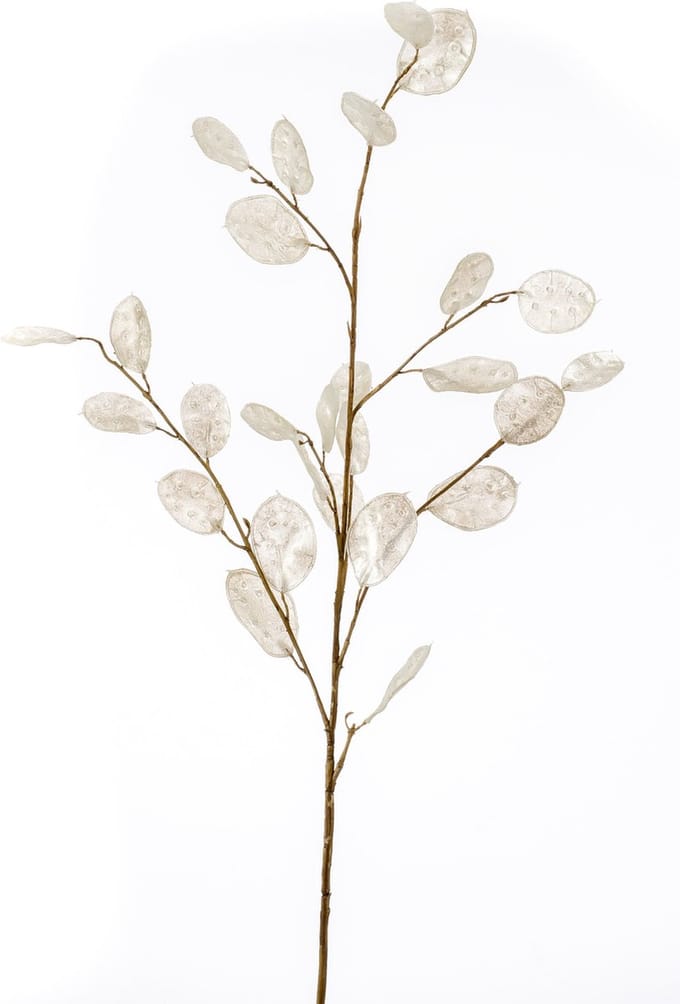 Emerald - Kunstbloem Judaspenning 105cm wit - Kunstplant voor binnen