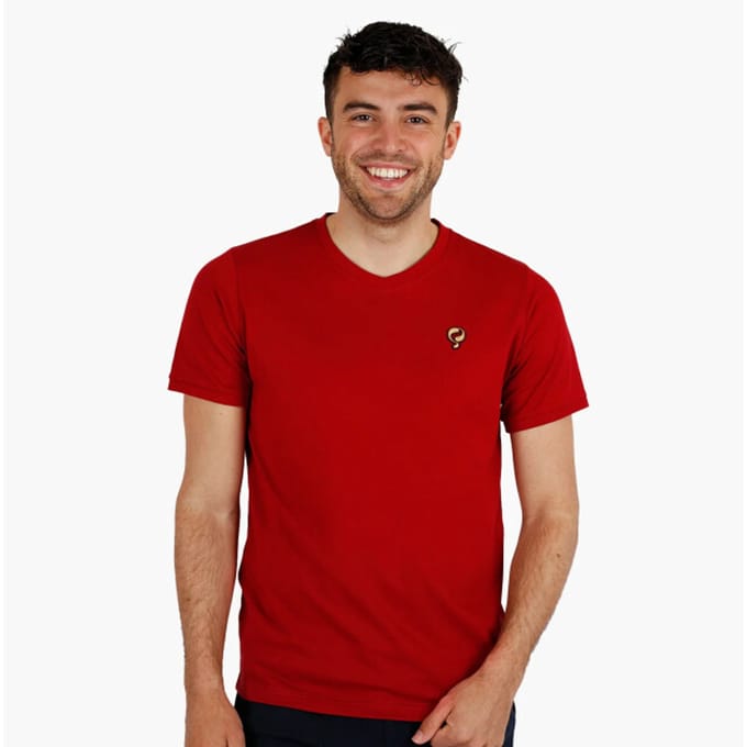 Heren T-Shirt Maasdam - Donkerrood
