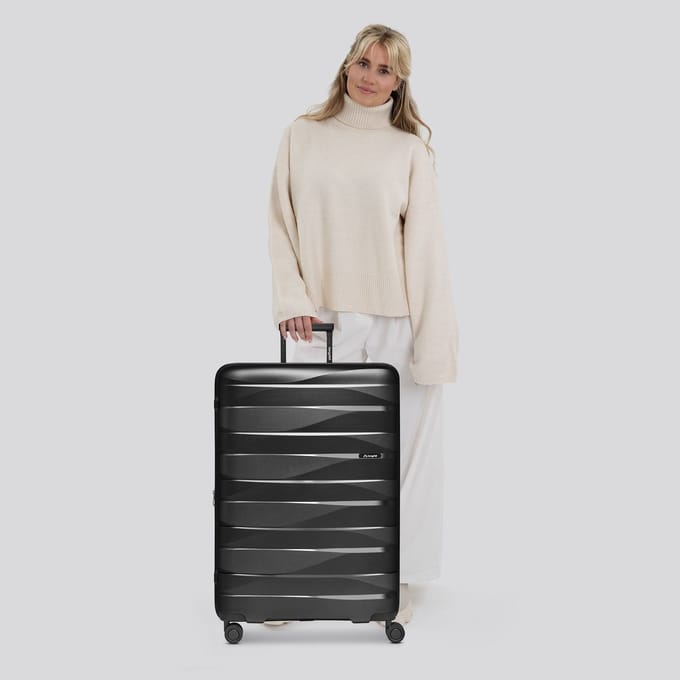 Bergpfeil trolley Travel Trolley Black Night Metallic zwart 75cm