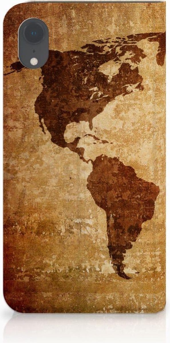 Apple iPhone Xr Book Cover Wereldkaart