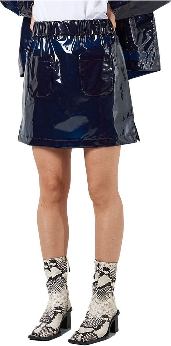 Noisy May Sky Transparent Korte Rok Met Hoge Taille Blauw S Vrouw