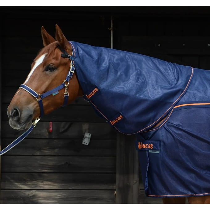 Bucas Halsstuk Bucas Therapy Light Donkerblauw-oranje - L