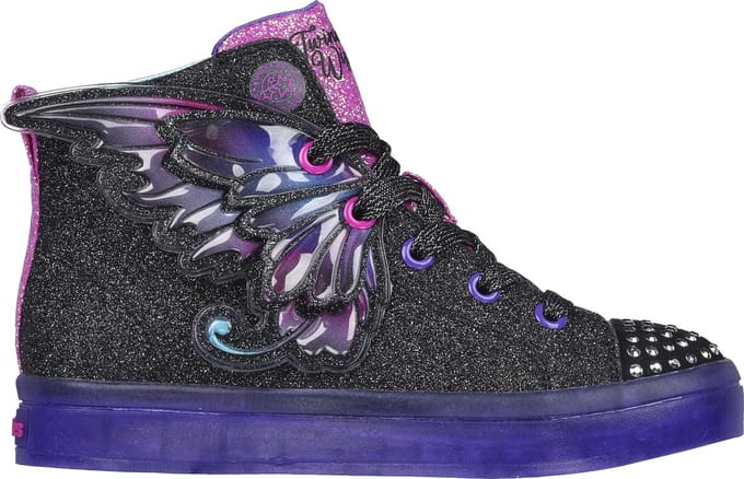 Skechers Twi-Lites 2.0 - Twinkle Wishe Meisjes Sneakers - Zwart/Multicolour