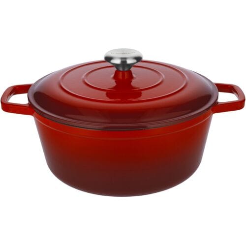 SILVERCREST Gietijzeren pan, Ø27 cm (Rood)