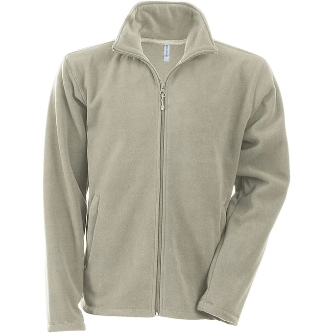 Kariban Microfleece met rits heren K911 - Green Olive - M